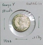 George V East Africa 50 cents 1922 25% Ag.jpg