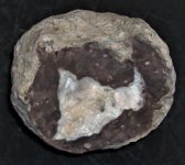 Mordenite in geode, Purple Heart Claim, Near Morristown, Maricopa Co., AZ FOV = 2.5 in, natural .JPG