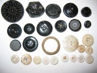 very old non-metal buttons.JPG