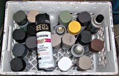 Various flat or matte paints for camo painting.jpg