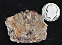 Wickenburgite & Willemite, Potter-Cramer Mine, Vulture Mining Dist., Maricopa Co., AZ, US dime...JPG
