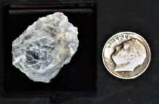 Brucite, Wakefield, Outocuais, Quebec, Canada, US dime for scale, natural light.JPG