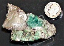 Sodalite (green & white) with calcite, Sar-e-sang District, Badakhshan Pro., Afghanistan, US d...JPG