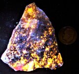 Sphalerite & Hydrozincite in Calcite, Hasselhojden Qy., Bergslagen Min. Distr., Grythyttan, Ha...JPG