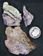 Miserite with wollastonite, North Wilson Pit, Potash Sulphur Springs, Garland Co., AR, US dime...JPG