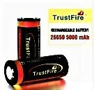 TrustFire Rechargeable Li ion 26650 Batteries, 5000 mAh, pair.JPG