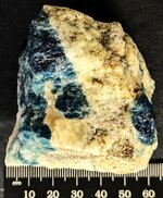 Sodalite (greenish blue), Scapolite (Wernerite), and Calcite, Badakhshan, Afghanistan, natural...jpg